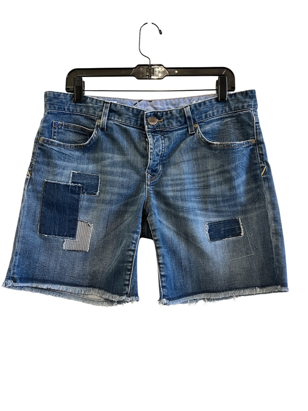 GAP 1969 Blue Patchwork Denim Shorts 31/12